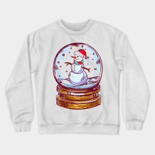 Snowmen in Globe Christmas Crewneck Sweatshirt